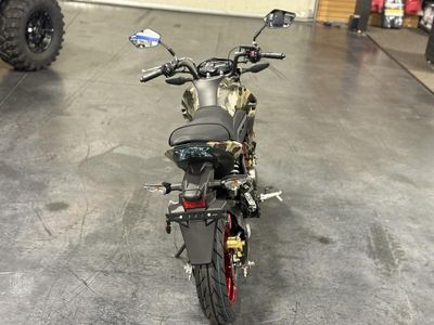 2026 Kawasaki Z125 PRO Cypher Camo Beige — engine compartment view