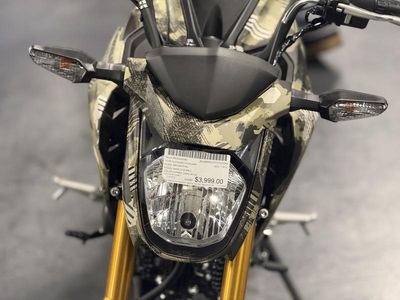 2026 Kawasaki Z125 PRO Cypher Camo Beige — photo 10 view
