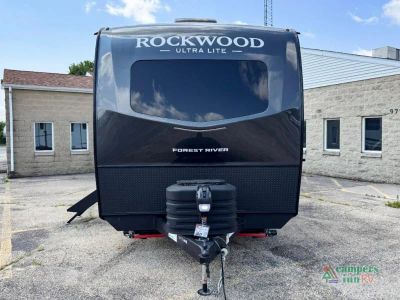 2027 Forest River RV Rockwood Ultra Lite — rear three-quarter view