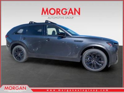 2026 Mazda CX-90 Premium Sport in Machine Gray Metallic — front three-quarter view