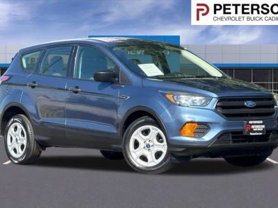 2018 Ford Escape S in Blue — front three-quarter view