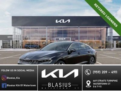 2025 Kia K5 EX in Aurora Black Pearl — front three-quarter view