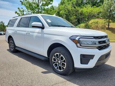 2024 Ford Expedition Max XLT in Oxford White — front three-quarter view