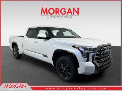 2026 Toyota Tundra 4WD Platinum in Wind Chill Pearl — front three-quarter view
