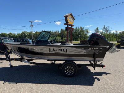 2026 Lund 1875 IMPACT XS Z18IX in BLK/ SILVER/ BLK — front three-quarter view
