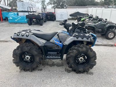 2024 Polaris SPORTSMAN 850 HIGH LIFTER - MATTE TITANIUM High Lifter Edition — front three-quarter view