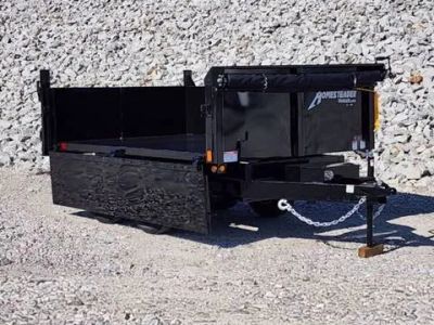 2027 Homesteader Drop Down Sides, Spreader Gate,Tarp — front three-quarter view