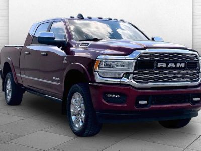 2022 RAM 2500 Limited Mega Cab 4x4 6'4' Box in Delmonico Red Pearlcoat — front three-quarter view