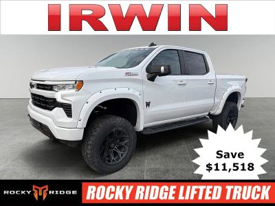 2025 Chevrolet Silverado 1500 RST in Summit White — front three-quarter view