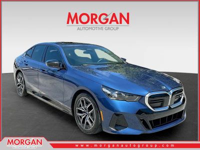 2024 BMW i5 M60 in Blue — front three-quarter view