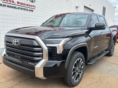 2026 Toyota Tundra Limited in Midnight Black Metallic — front three-quarter view