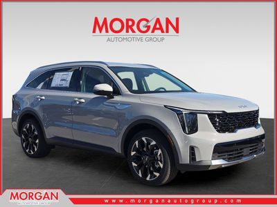 2026 Kia Sorento EX in Wolf Gray — front three-quarter view