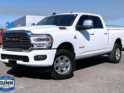 2024 RAM 2500 Laramie in White — front three-quarter view