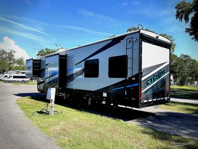 2025 Heartland Cyclone — rear three-quarter view