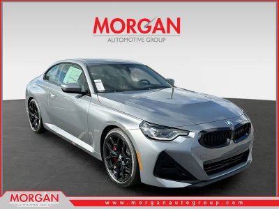 2026 BMW 2 Series 230i in Gray — front three-quarter view