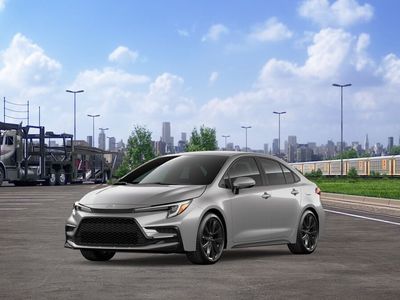 2026 Toyota Corolla SE in Classic Silver Metallic — front three-quarter view