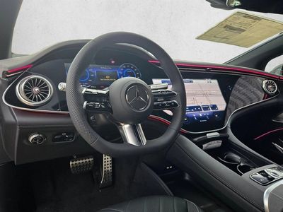 2026 Mercedes-Benz EQS 580 EQS 580 4MATIC &reg; Sedan in Obsidian Black — front three-quarter view