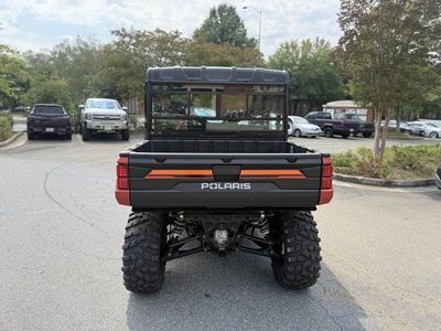 2026 Polaris Ranger Crew XP 1000 Premium Orange Rust — engine compartment view