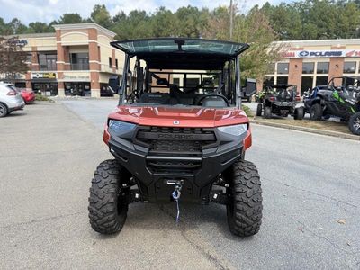 2026 Polaris Ranger Crew XP 1000 Premium Orange Rust — rear three-quarter view
