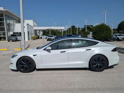 2022 Tesla Model S — rear three-quarter view
