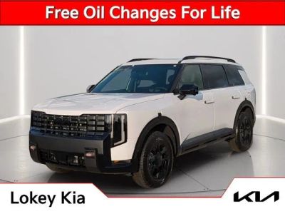 2027 Kia Telluride X-Pro SX-Prestige in Glacial White — front three-quarter view