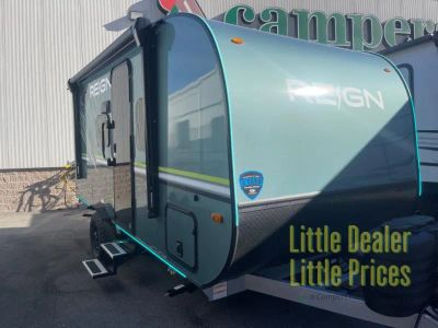 2027 Keystone RV Reign — front three-quarter view