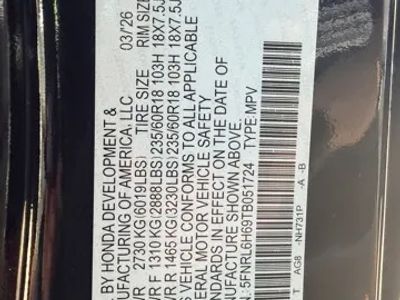 2026 Honda Odyssey — photo 26 view