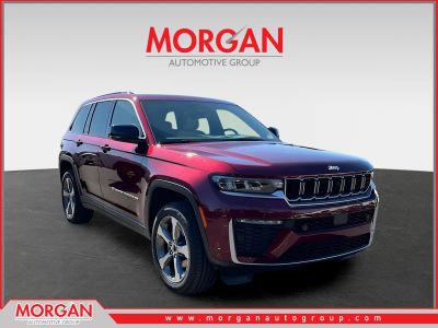 2026 Jeep Grand Cherokee Limited in Red — front three-quarter view