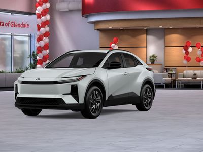 2026 Toyota C-HR SE in Wind Chill Pearl 1 — front three-quarter view