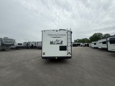 2023 Coachmen Freedom Express Ultra-Lite — rear three-quarter view