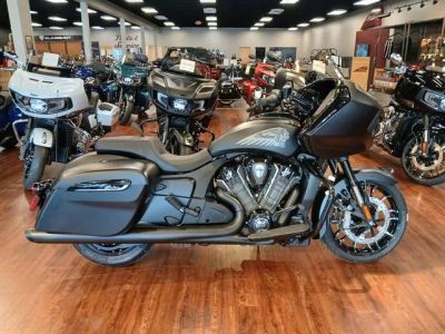 2026 Indian Motorcycle® Challenger® Dark Horse® Black Smoke — front three-quarter view