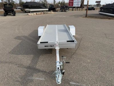 2027 ALUMA Tilt Bed Snowmobile Trailers - 5012 — engine compartment view