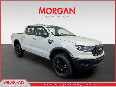 2022 Ford Ranger XL in Cactus Gray — front three-quarter view