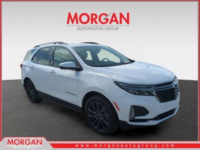 2022 Chevrolet Equinox RS in White — front three-quarter view