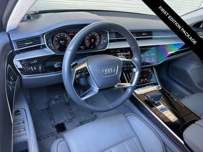 2019 Audi A8 — rear three-quarter view