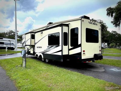 2018 Forest River Sierra — rear three-quarter view