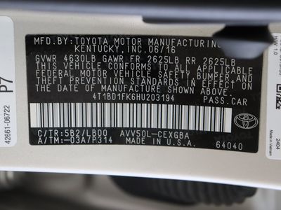 2017 Toyota Camry FWD - Photo 43