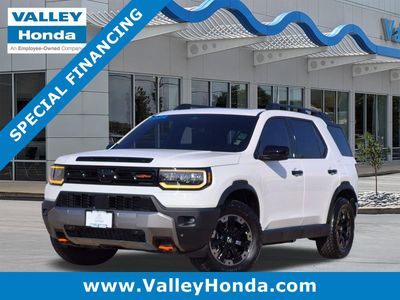 2026 Honda Passport TrailSport Elite in Platinum White Pearl — front three-quarter view
