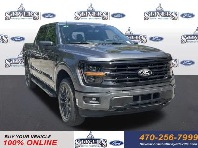 2026 Ford F-150 XLT in Gray — front three-quarter view