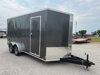 2023 PACE CARGO FLAT SE 7X16 — side profile view