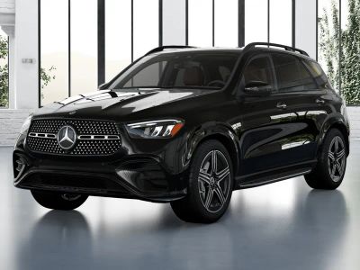 2026 Mercedes-Benz GLE 350 in Obsidian Black Metallic — front three-quarter view