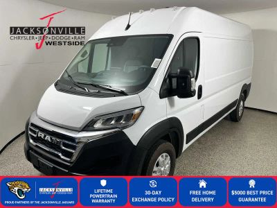 2026 RAM ProMaster SLT+ in Bright White Clear-Coat Exterior Paint — front three-quarter view