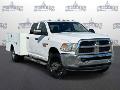 2018 Ram 3500 Tradesman in White — front three-quarter view