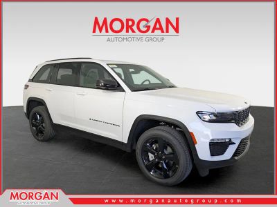 2025 Jeep Grand Cherokee Limited in White — front three-quarter view