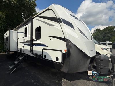 2021 Keystone RV Premier Ultra Lite — front three-quarter view
