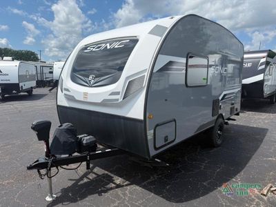 2024 Venture RV Sonic — rear three-quarter view