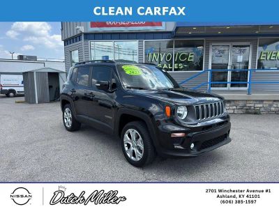 2023 Jeep Renegade Limited in Black Clearcoat — front three-quarter view