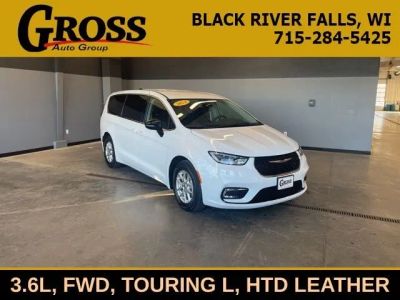 2024 Chrysler Pacifica Touring L in Bright White Clearcoat — front three-quarter view