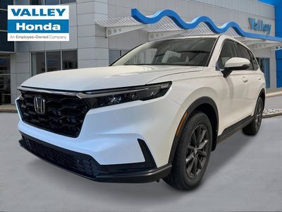 2026 Honda CR-V EX-L in Platinum White Pearl — front three-quarter view