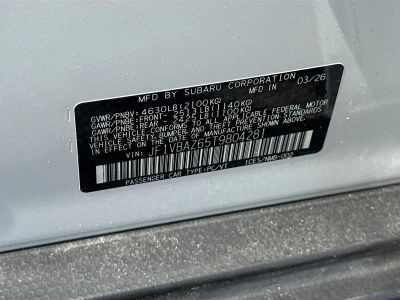 2026 Subaru WRX — photo 41 view